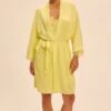 Simone Perele Kimono Satin Secrets Jaune D'Été 1 Simone Perele Kimono Satin Secrets Jaune D'Été -Lingerie Sipp satin secrets kimono 206 jaune d ete