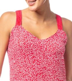 Señoretta Robe Courte Rouge à Imprimé Végétal – Robe d'Été Fluide en Viscose 7 Señoretta Robe Courte Rouge à Imprimé Végétal – Robe d'Été Fluide en Viscose -Lingerie Sipp senoretta robe bf crepon 90cm pap 27 fraise 2