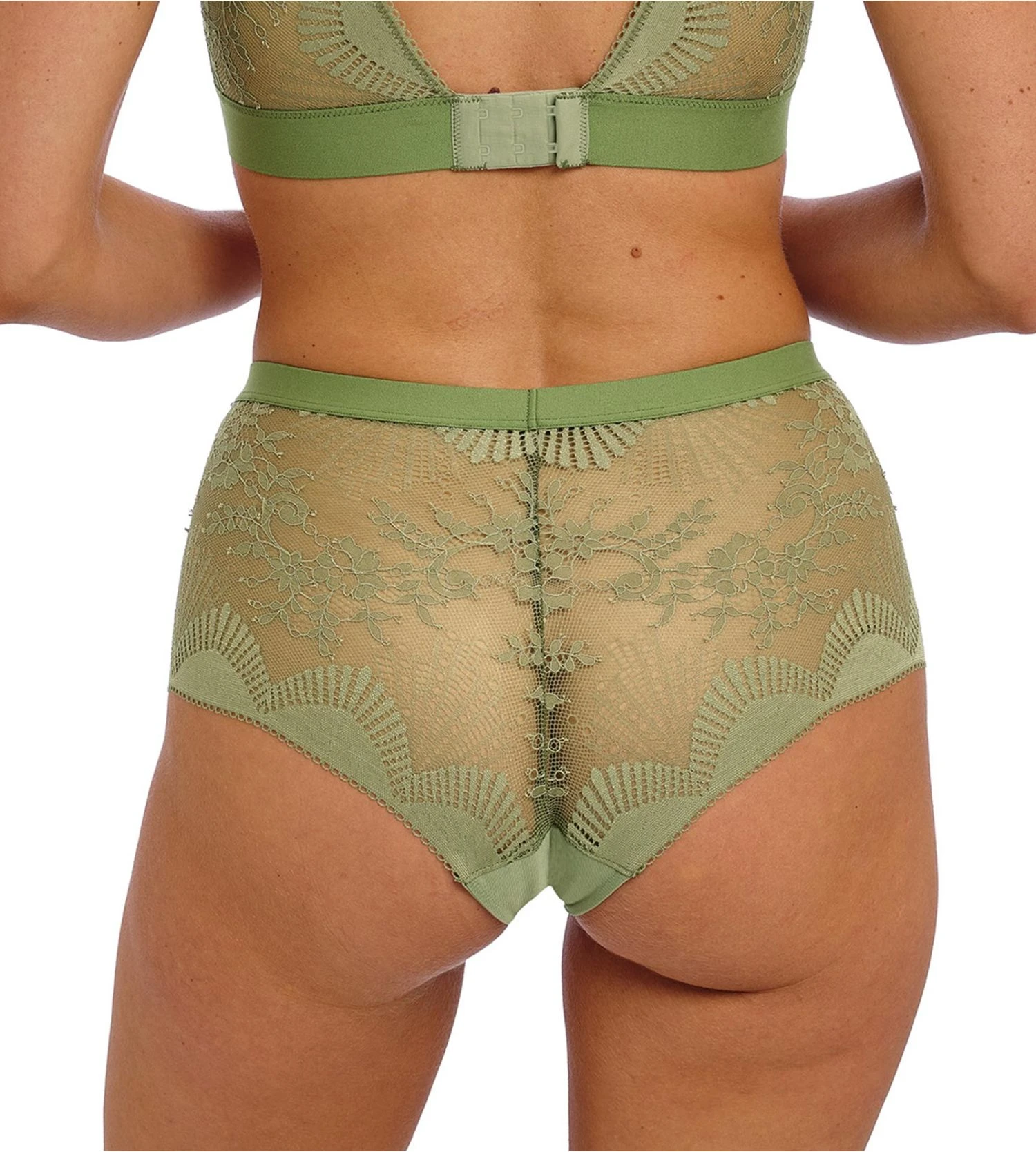 Wacoal Shorty Sensu Lace Silk Green 7 Wacoal Shorty Sensu Lace Silk Green – Image 5