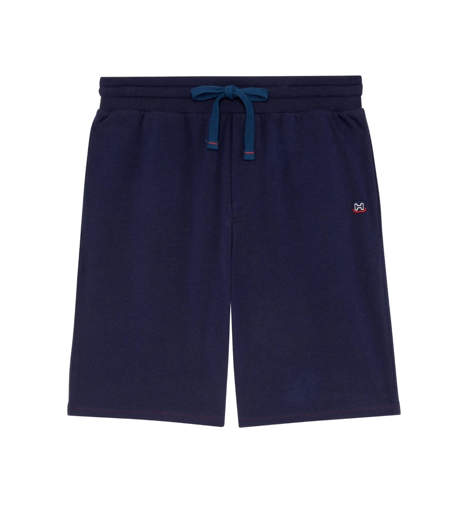 Hom Sport Lounge Short d'Intérieur en Molleton – Bleu Marine Coupe Droite Classique 3 Hom Sport Lounge Short d'Intérieur en Molleton – Bleu Marine Coupe Droite Classique