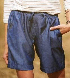 Short Pour Femme Bleu Jean