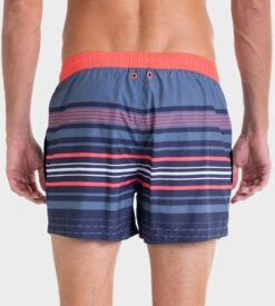 Short De Bain à Rayures B11 Bleu Marin -Lingerie Sipp short de bain a rayures b11 bleu marin 2