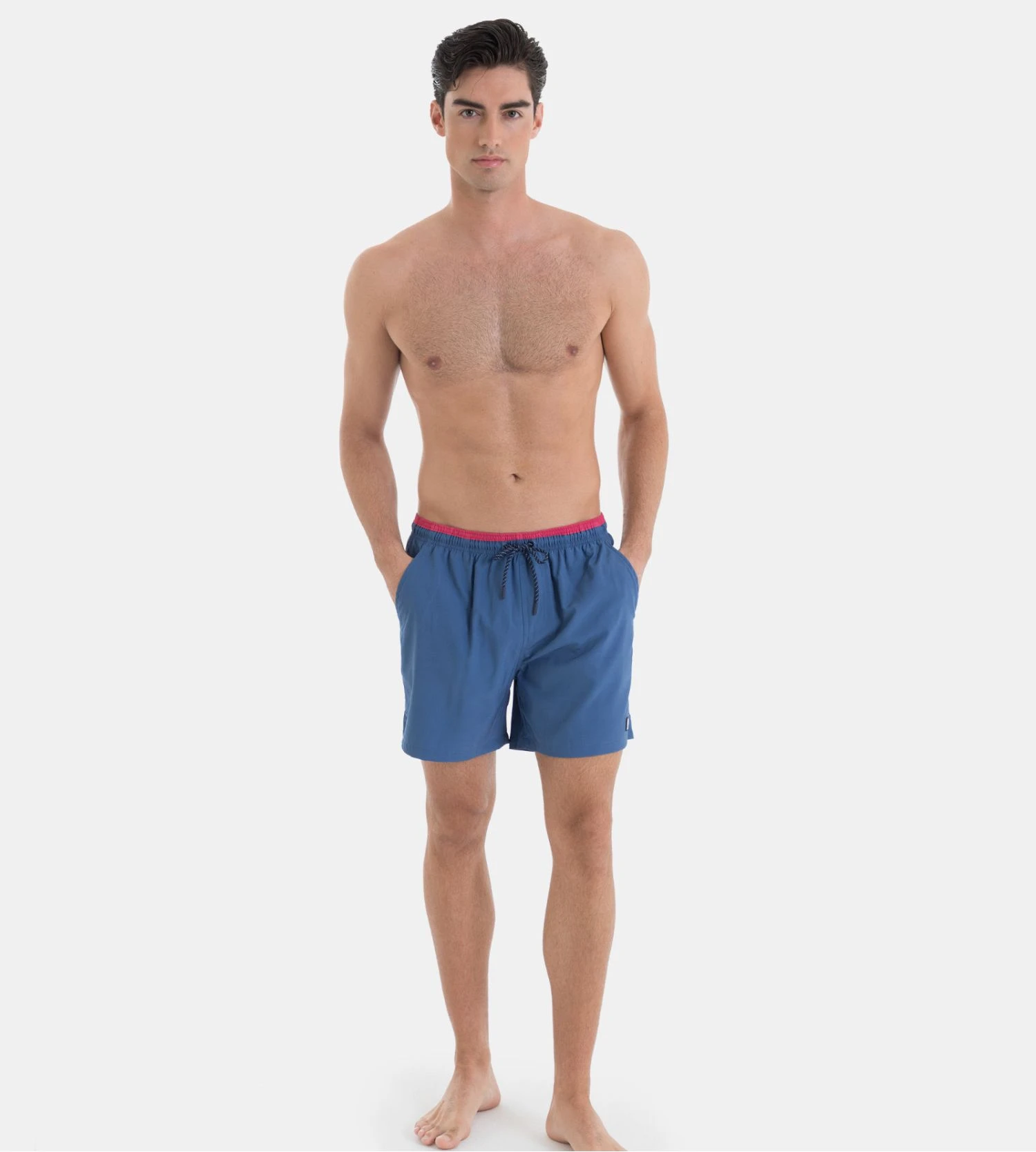 Short de Bain Massana Bleu Denim – Maillot de Plage Homme Style Décontracté 7 Short de Bain Massana Bleu Denim – Maillot de Plage Homme Style Décontracté – Image 5