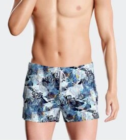 Short De Bain Blue Lagoon Imprimé Bleu 9 Short De Bain Blue Lagoon Imprimé Bleu -Lingerie Sipp short de bain blue lagoon bl091 bleu 3