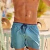 Short De Bain Pour Homme Bleu 2 Short De Bain Pour Homme Bleu -Lingerie Sipp short de bain court h h70 vert