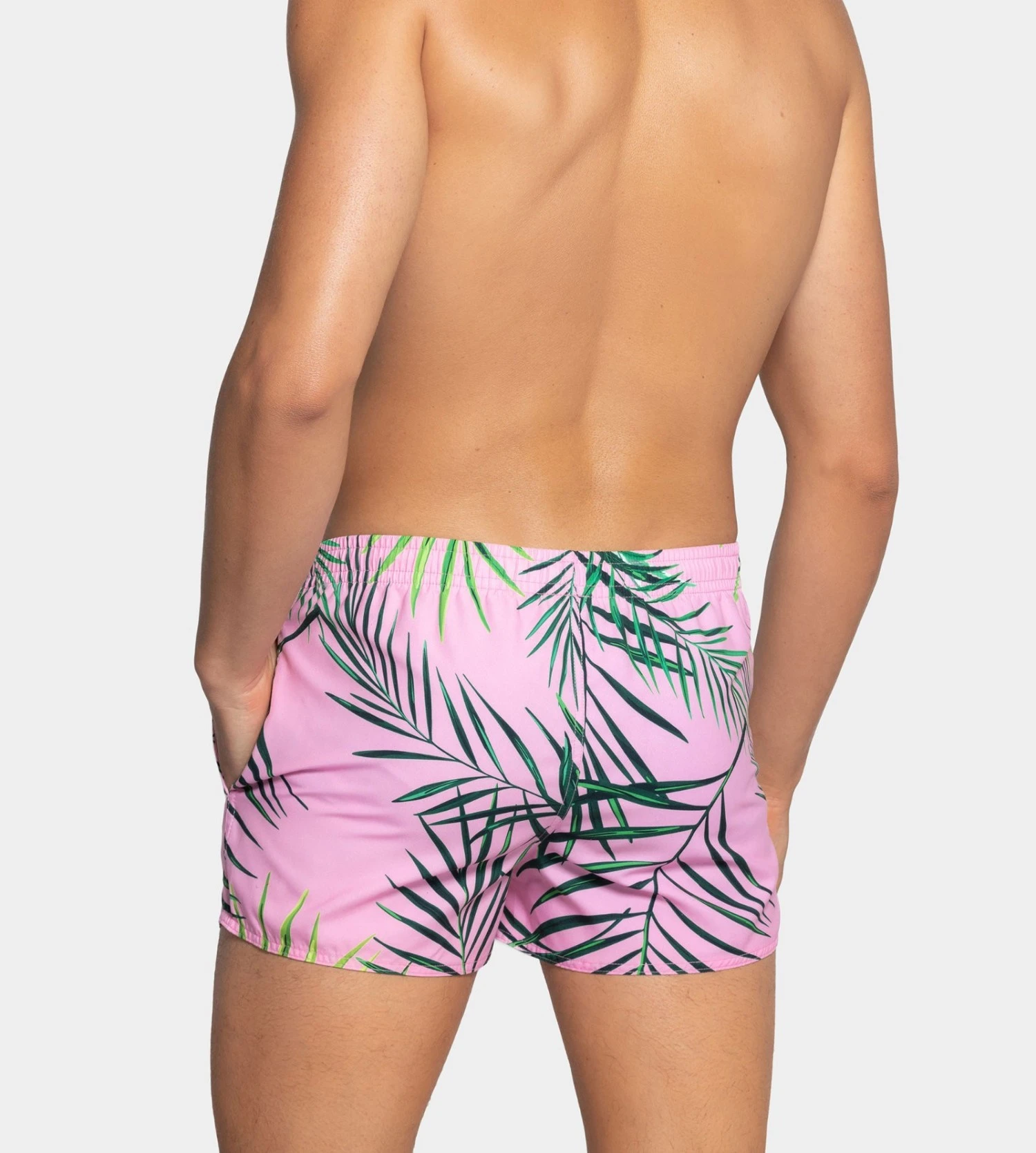 Short de Bain Impetus Tobago Rose et Vert – Maillot Court Imprimé Tropical Fast Dry 5 Short de Bain Impetus Tobago Rose et Vert – Maillot Court Imprimé Tropical Fast Dry – Image 3