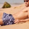Short De Bain Fleuri Pour Homme Bleu Marine 1 Short De Bain Fleuri Pour Homme Bleu Marine -Lingerie Sipp short de bain h b11 bleu marin bleu