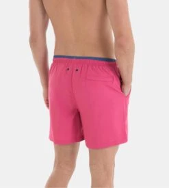 Short de Bain Homme Rose Massana – Maillot de Plage Uni à Taille Élastique -Lingerie Sipp short de bain magenta homme 4