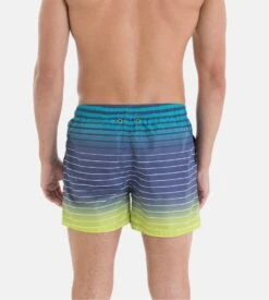 Short De Bain Massana à Rayures Bleu/vert -Lingerie Sipp short de bain raye bleu vert 3