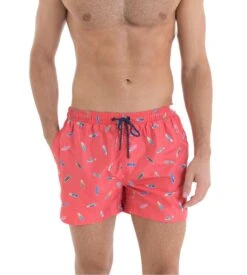 Short De Bain Imprimé Surf Corail 9 Short De Bain Imprimé Surf Corail -Lingerie Sipp short de bain surf corail 1