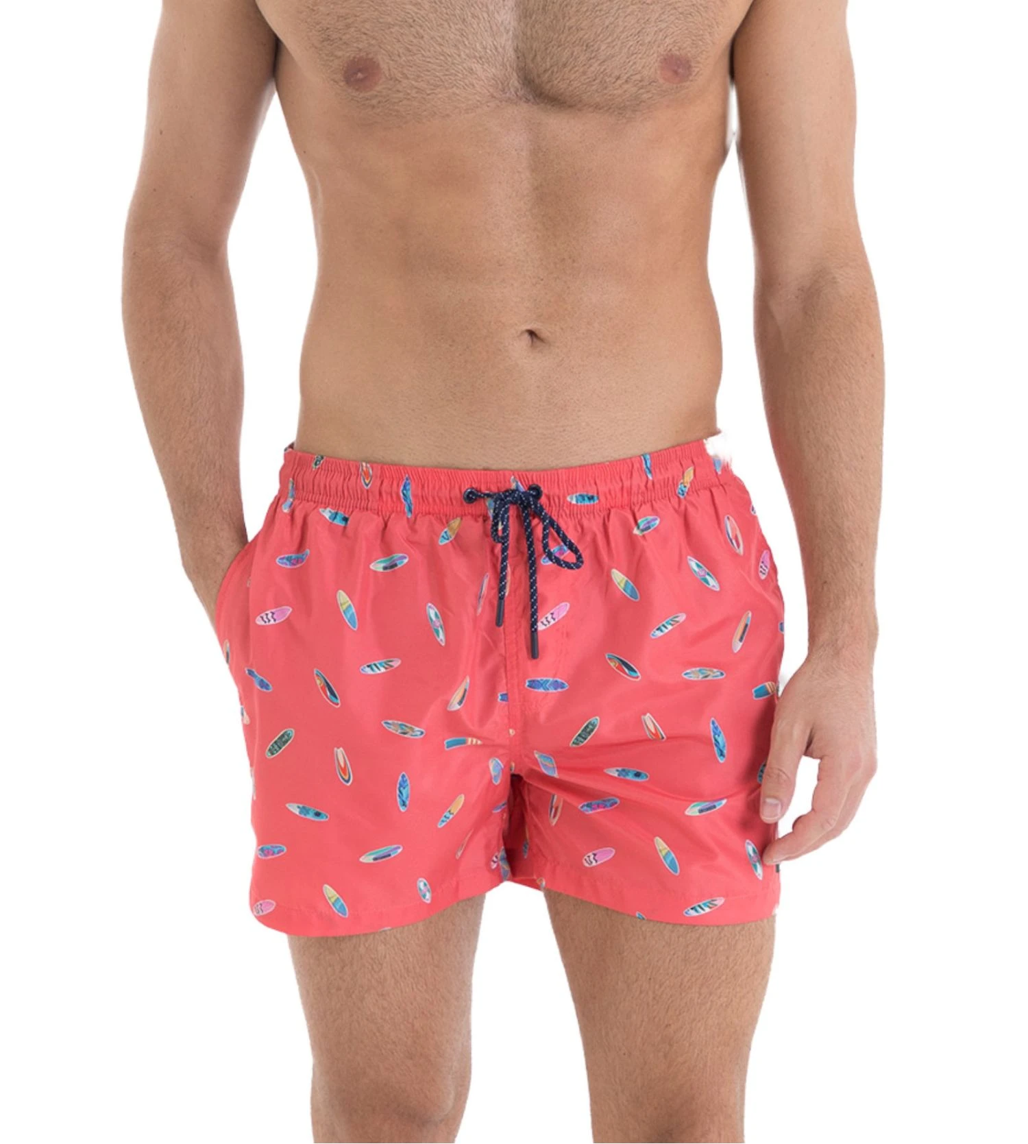 Short De Bain Imprimé Surf Corail 4 Short De Bain Imprimé Surf Corail – Image 2