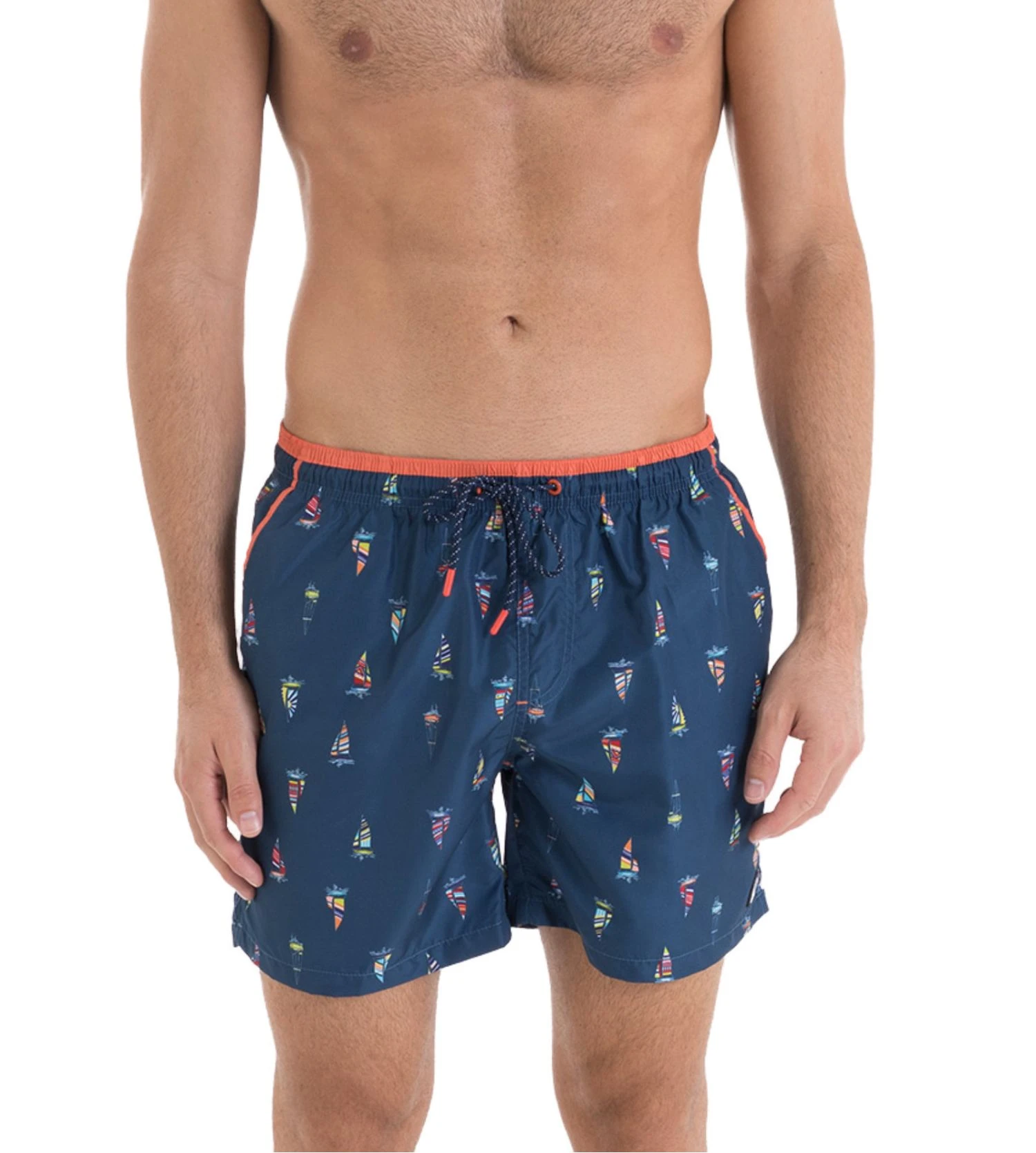 Short de Bain Massana Bleu Marine à Imprimé Voiliers – Maillot de Plage Confortable et Séchage Rapide 4 Short de Bain Massana Bleu Marine à Imprimé Voiliers – Maillot de Plage Confortable et Séchage Rapide – Image 2