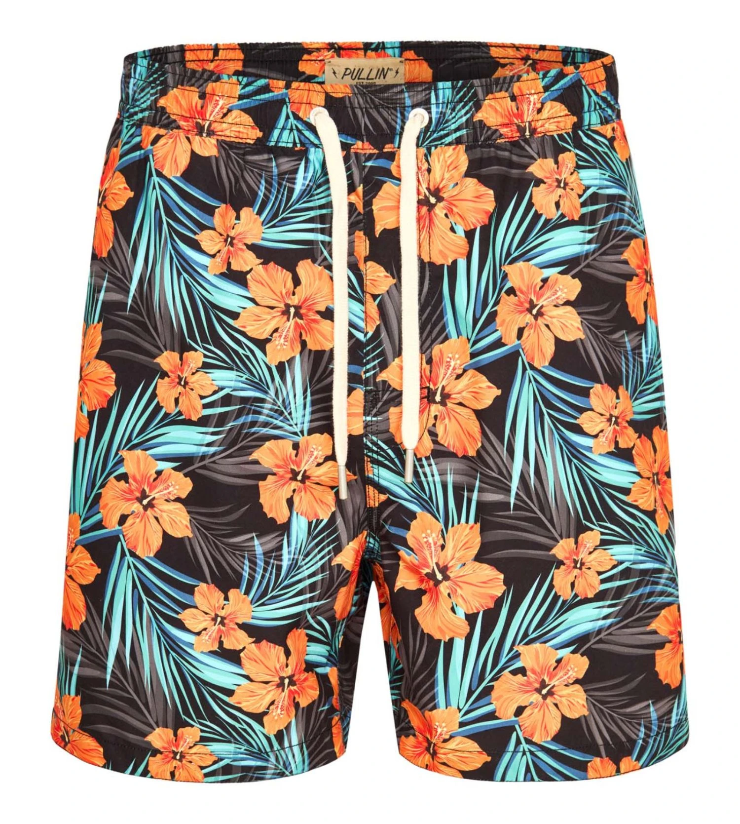 PULLIN Short de Bain Pako Orangeflo – Imprimé Premium Peach Skin Maillot de Plage Homme 3 PULLIN Short de Bain Pako Orangeflo – Imprimé Premium Peach Skin Maillot de Plage Homme