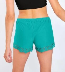 Banana Moon Emeraude Meow Huawei – Short de Plage Chic en Lycra Ajouré -Lingerie Sipp short de plage meow huawei emeraude l2367 2