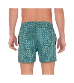 Hom Short De Plage Miramar IOPF Turquoise Print 6 Hom Short De Plage Miramar IOPF Turquoise Print -Lingerie Sipp short de plage miramar iopf turquoise print 1