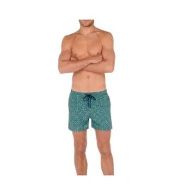 Hom Short De Plage Miramar IOPF Turquoise Print 7 Hom Short De Plage Miramar IOPF Turquoise Print -Lingerie Sipp short de plage miramar iopf turquoise print 2
