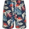 PULLIN Pako Night Jungle – Premium Botanical Print Men's Swim Shorts