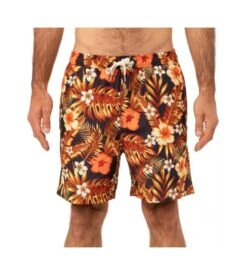 PULLIN Pako Palm Tropical Print – Gold Surfboard Embroidery Peach-Skin Swim Shorts 9 PULLIN Pako Palm Tropical Print – Gold Surfboard Embroidery Peach-Skin Swim Shorts -Lingerie Sipp short de plage pako palm imprime 3
