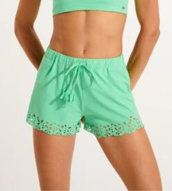 Short De Plage Femme Meow Huawei Vert Banana Moon