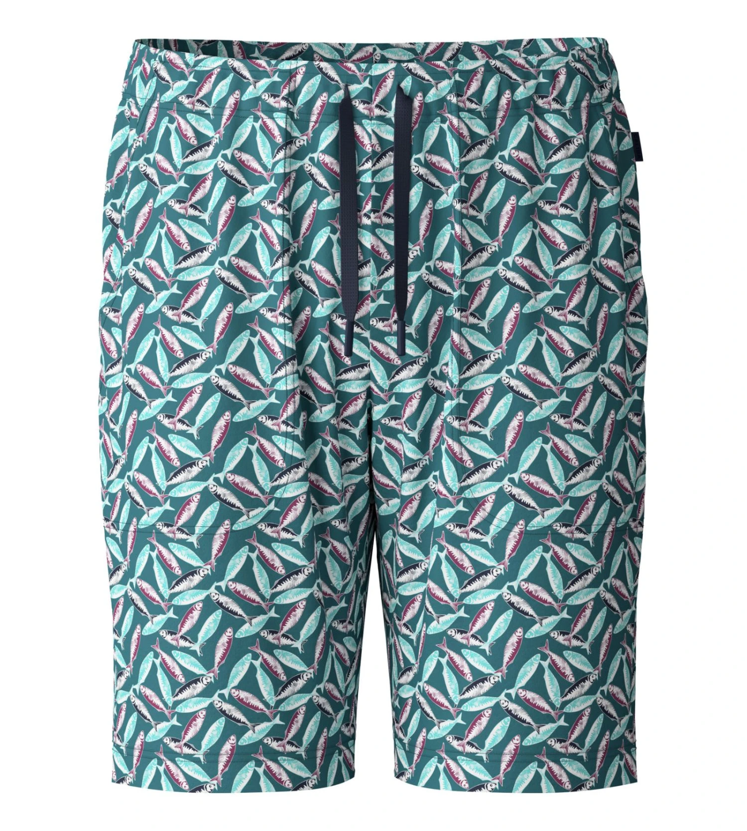 Calida Philo Green Sardine Print – RMX Sleep Holiday Modern Fit Cotton Shorts 4 Calida Philo Green Sardine Print – RMX Sleep Holiday Modern Fit Cotton Shorts – Image 2