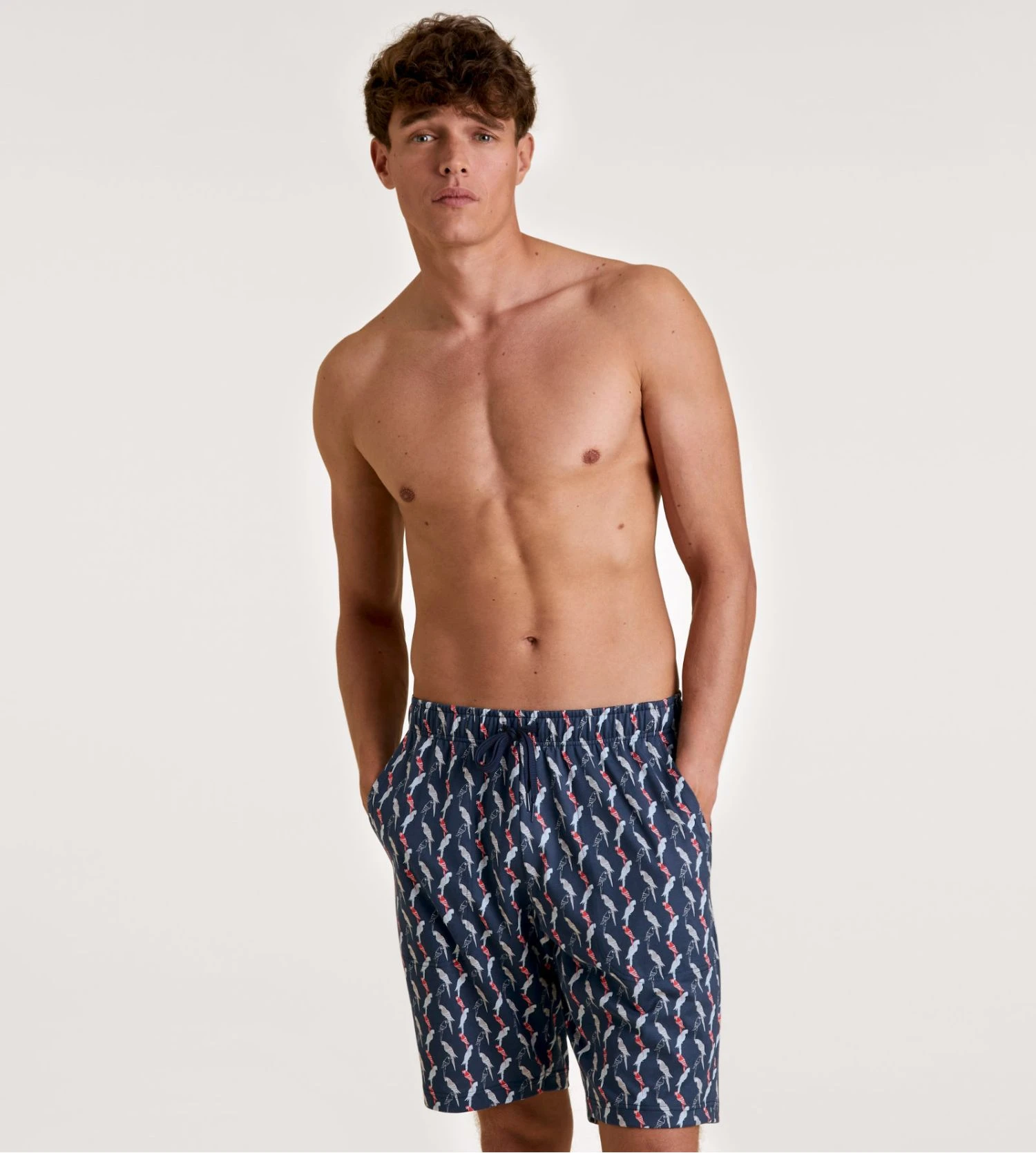 Calida RMX Sleep Time Off Ultimate Grey – Cocktail Print Cotton Bermuda Sleep Shorts 8 Calida RMX Sleep Time Off Ultimate Grey – Cocktail Print Cotton Bermuda Sleep Shorts – Image 6