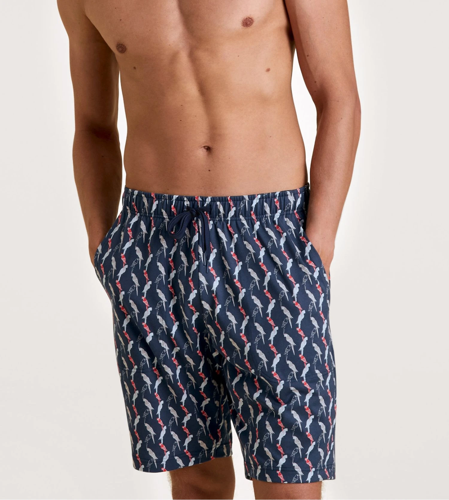 Calida RMX Sleep Time Off Ultimate Grey – Cocktail Print Cotton Bermuda Sleep Shorts 3 Calida RMX Sleep Time Off Ultimate Grey – Cocktail Print Cotton Bermuda Sleep Shorts