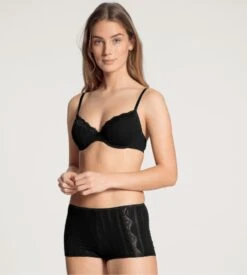 Calida Shorty En Dentelle Etude Toujours NOIR -Lingerie Sipp shorty dentelle etude toujours noir 992 3