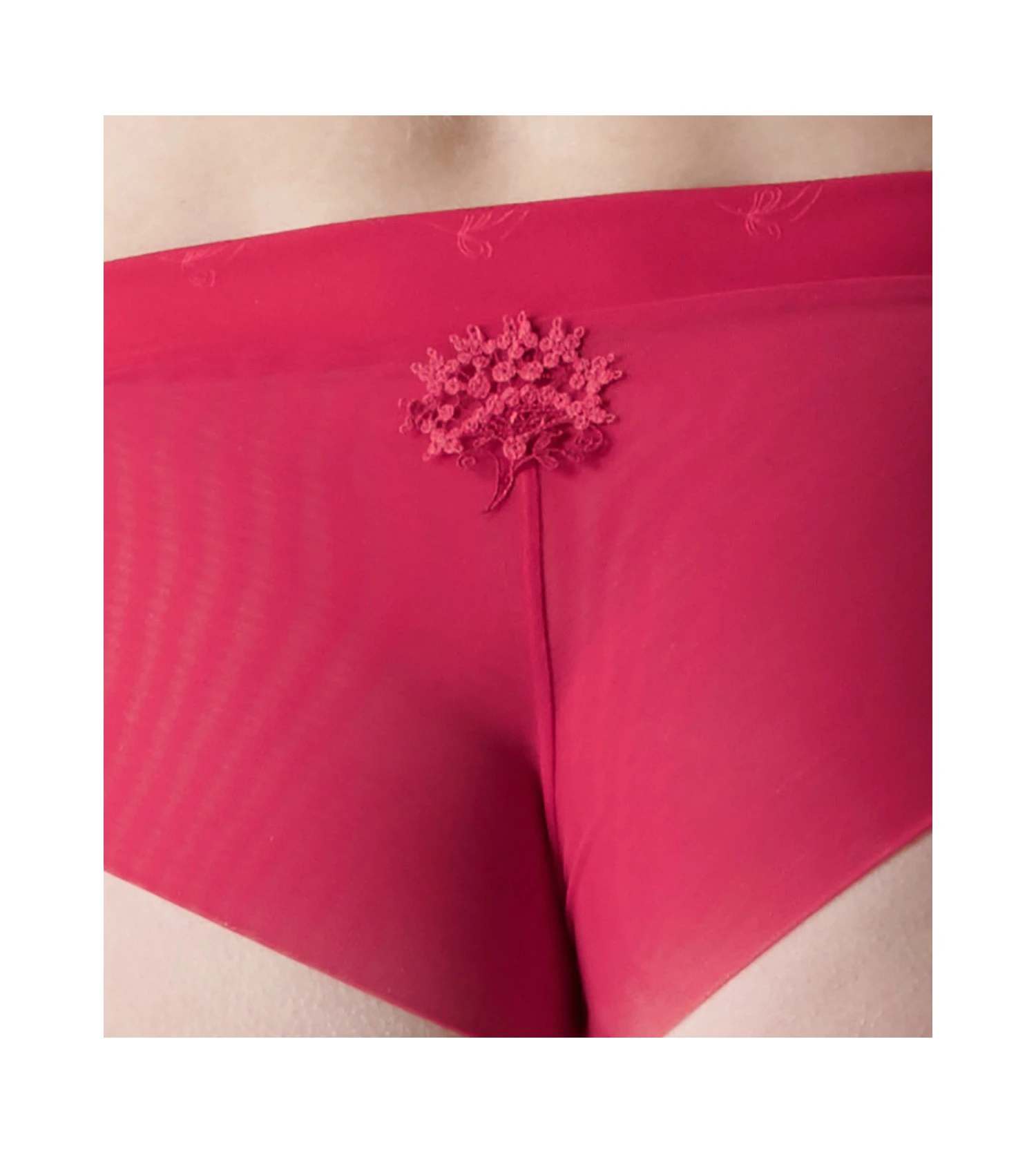 Simone Perele Shorty En Satin Et Tulle Brodé Wish Rubis 7 Simone Perele Shorty En Satin Et Tulle Brodé Wish Rubis – Image 5