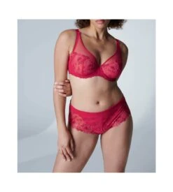 Simone Perele Shorty En Satin Et Tulle Brodé Wish Rubis 21 Simone Perele Shorty En Satin Et Tulle Brodé Wish Rubis -Lingerie Sipp shorty en satin et tulle brode wish 361 rubis 9