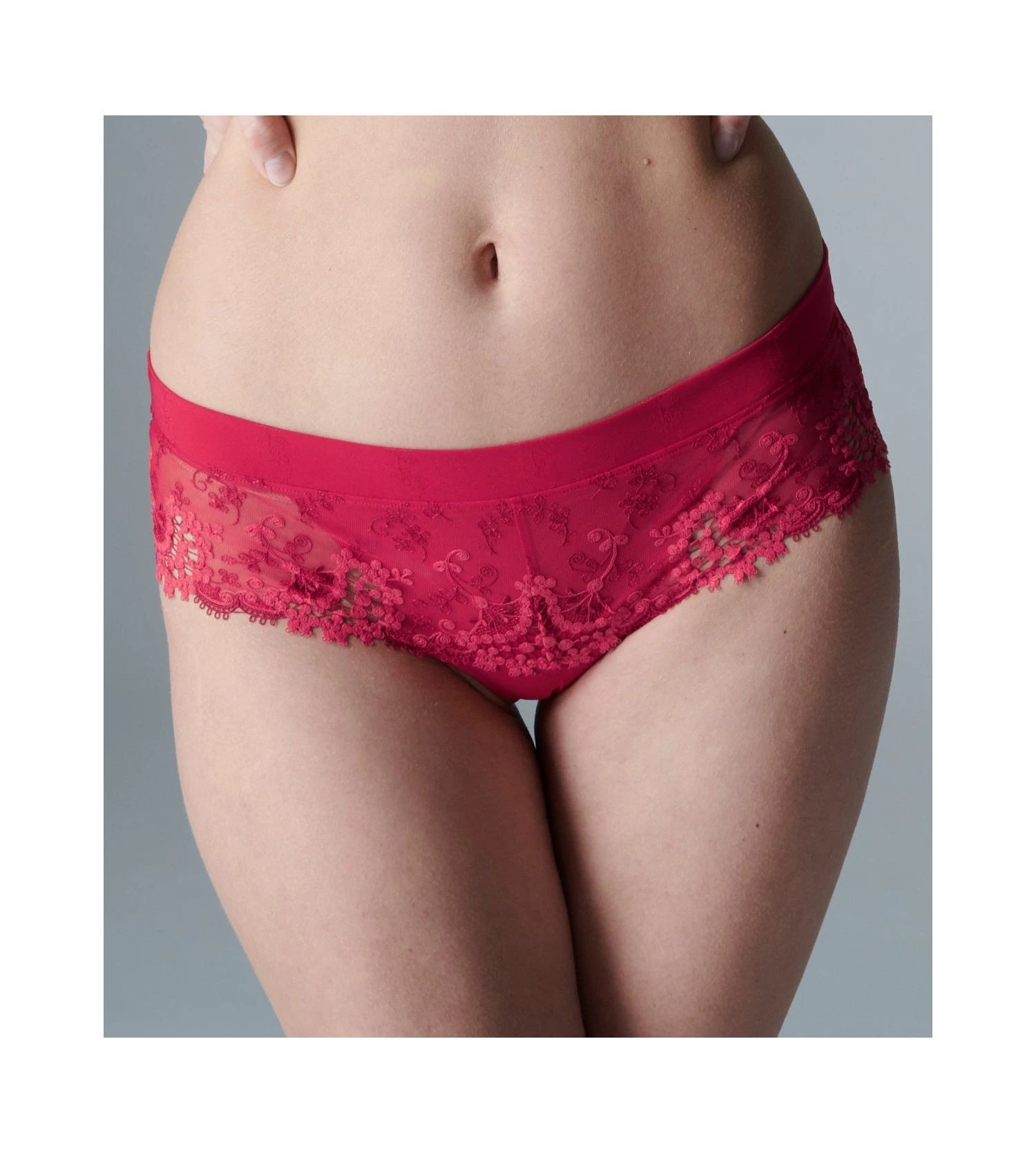 Simone Perele Shorty En Satin Et Tulle Brodé Wish Rubis 3 Simone Perele Shorty En Satin Et Tulle Brodé Wish Rubis