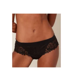 Simone Perele Shorty En Satin Et Tulle Brodé Wish NOIR