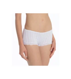 Calida Shorty Rayé Dentelle Etude Toujours BLANC