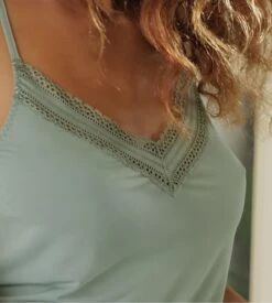 Nuisette En Modal SIMPLY GRAPHIC Vert Amande -Lingerie Sipp simply graphic nuisette vert amande 3
