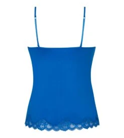 Antigel Caraco Simply Perfect Bleu Cobalt – Top de Nuit en Modal et Dentelle Jacquard -Lingerie Sipp simply perfect caraco 5292 stricto cobalt 1