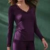 T-shirt Manches Longues Simply Perfect Prune Magic 2 T-shirt Manches Longues Simply Perfect Prune Magic -Lingerie Sipp simply perfect t shirt ml 6147 prune magic