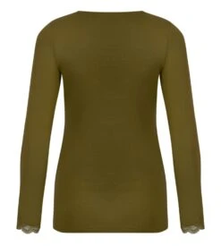 Antigel Top Manches Longues Simply Perfect Vert Mousse - T-shirt Modal et Dentelle -Lingerie Sipp simply perfect top long modal vert mousse 1