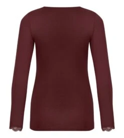 Antigel Simply Perfect Cappuccino – Top Manches Longues en Modal et Dentelle -Lingerie Sipp simply perfect top manches longues cappuccino 4
