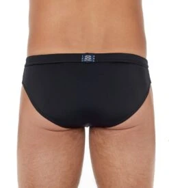 HOM Sea Life Black Mini Swim Brief – Solid Stretch Quick-Dry Performance Swimwear 8 HOM Sea Life Black Mini Swim Brief – Solid Stretch Quick-Dry Performance Swimwear -Lingerie Sipp slip de bain mini homme sea life 0004 black 2