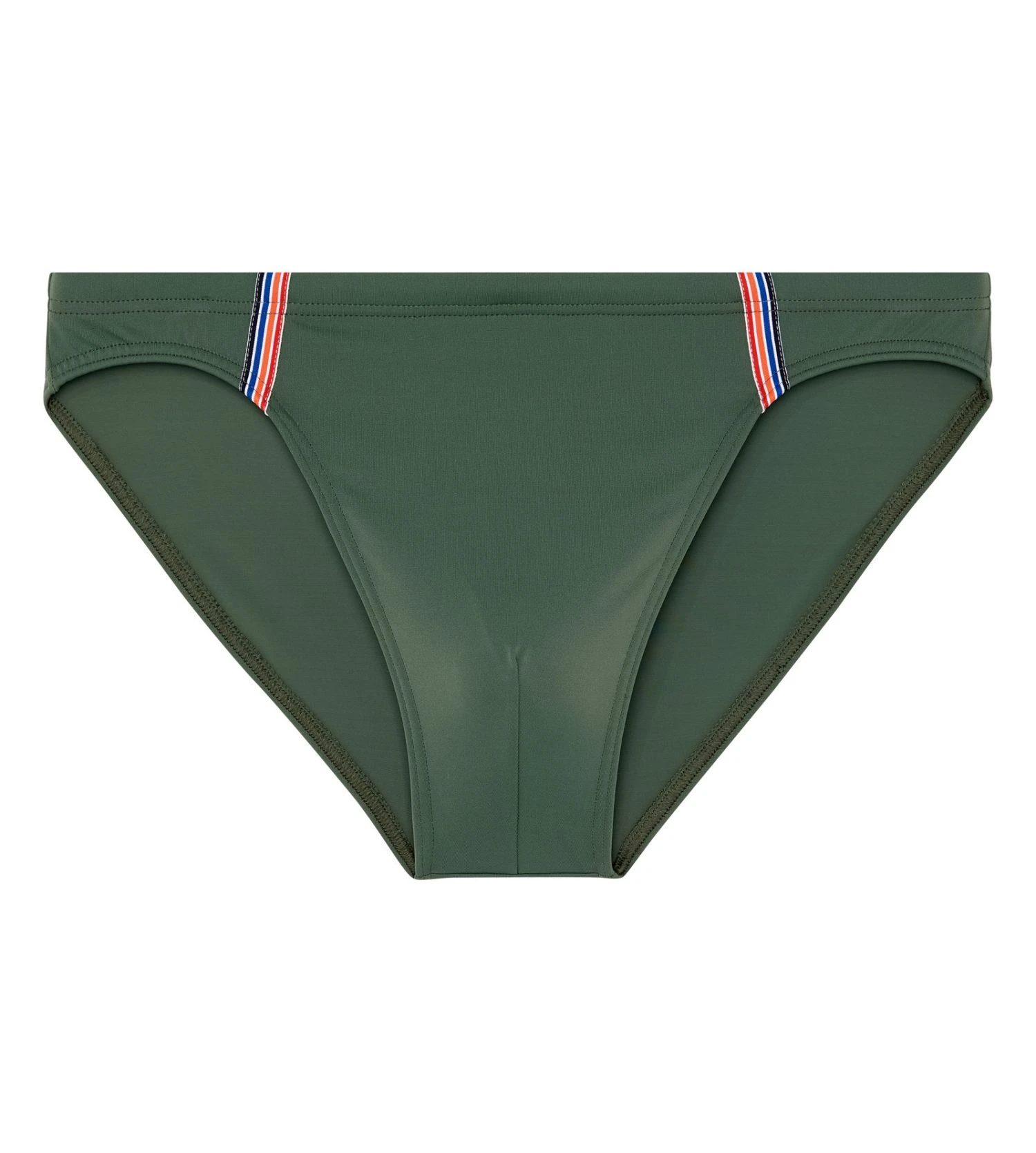 Hom Nautical Vert Kaki – Slip de Bain Micro Homme Style Sportif 4 Hom Nautical Vert Kaki – Slip de Bain Micro Homme Style Sportif – Image 2