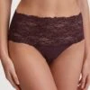 Calida Culotte Haute Avec Dentelle Sensual Secrets Black Cherry 1 Calida Culotte Haute Avec Dentelle Sensual Secrets Black Cherry -Lingerie Sipp slip haut black cherry