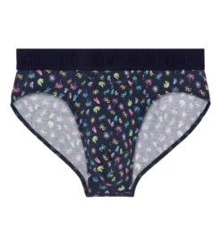 HOM Slip Mini Imprimé California HO1 Bleu – Sous-vêtement Homme en Coton et Modal -Lingerie Sipp slip ho1 california bleu 1