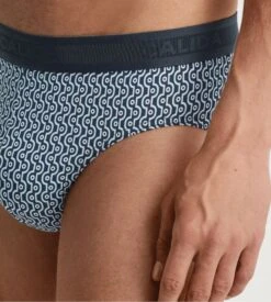 Calida Slip Homme Grafic Cotton Dark Sapphire Bleu -Lingerie Sipp slip homme 479 dark sapphire 2