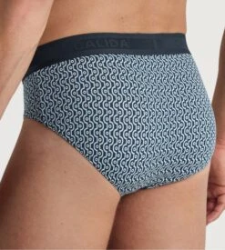Calida Slip Homme Grafic Cotton Dark Sapphire Bleu -Lingerie Sipp slip homme 479 dark sapphire 3