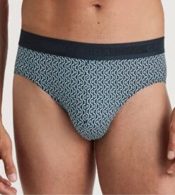 Calida Slip Homme Grafic Cotton Dark Sapphire Bleu -Lingerie Sipp slip homme 479 dark sapphire 4