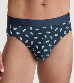 Calida Cotton Code Design Pond Green - Slip Imprimé en Coton de Haute Qualité pour Homme -Lingerie Sipp slip homme 595 pond green 4
