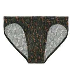 Slip Pour Homme Vizzanova Imprimé Minimaliste Vert Kaki -Lingerie Sipp slip homme kaki imprime vizzanova plante carnivore 1