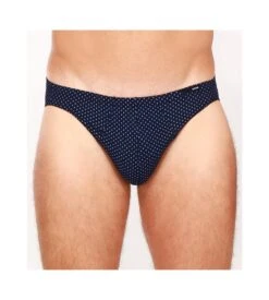 Hom Slip Micro Max Marine à Motif Cravate – Slip Homme en Microfibre Confort -Lingerie Sipp slip microfibre motif cravate max marine oora 3