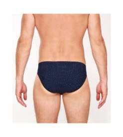 Hom Slip Micro Max Marine à Motif Cravate – Slip Homme en Microfibre Confort -Lingerie Sipp slip microfibre motif cravate max marine oora 4