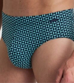 Calida Graphic Cotton Bright Blue Slip Midi – Men's Luxury Supima Cotton Briefs -Lingerie Sipp slip midi homme 554 bright blue 2