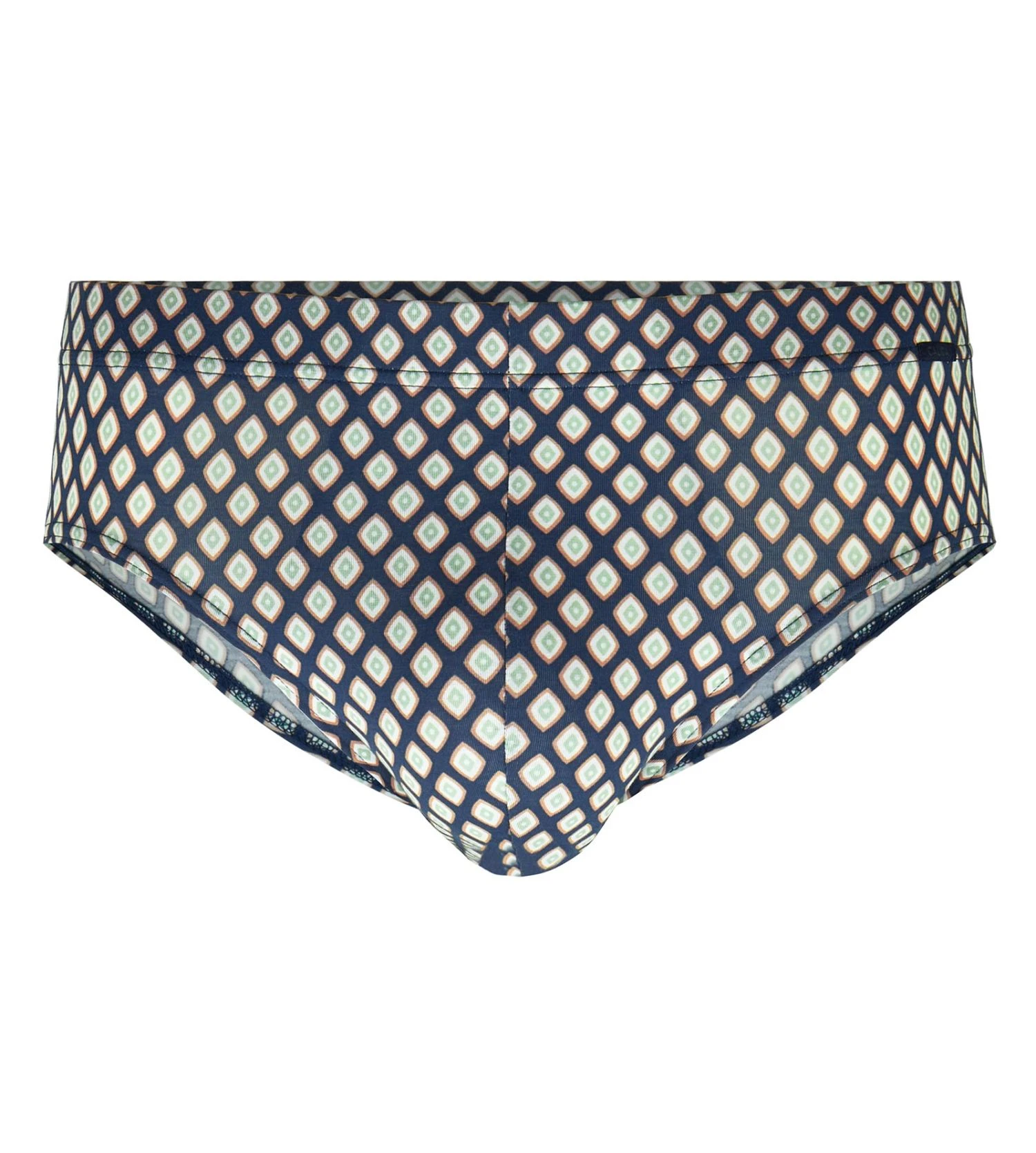 Calida Grafic Cotton Slip Midi pour Homme – Bleu Insignia à Motif Géométrique 4 Calida Grafic Cotton Slip Midi pour Homme – Bleu Insignia à Motif Géométrique – Image 2